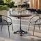 Flash Furniture TopGuard 36" Round Dark Brown Outdoor Tabletop with Seamless Surface Technology ST-RD918B-1-M-3A-W-BR-GG - alternate 6