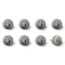 Homeroots Set of Eight Black And White Ceramic And Metal Drawer Pull Knobs, 8PK 544431 - alternate 5