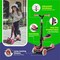 Lifemaster Kids 3-Wheel Scooter w/ Foldable Seat, LED Wheels, Adjustable Handlebar, Indoor/Outdoor Watermelon LIFMS93 - alternate 7