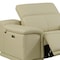 Homeroots Beige Italian Leather Power Reclining U Shaped Seven Piece Corner Sectional With Console 476590 - alternate 7