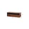 Homeroots 35in Brown Solid Wood Floating Mount TV Stand 727857 - alternate 5