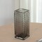 Uniquewise 10-Inch Square Frosted Gray Glass Table Vase - A Timeless Centerpiece for Dining Tables,  QI004738.GY.S - alternate 5
