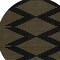 Homeroots 8' Black And Beige Round Geometric Washable Indoor Outdoor Area Rug 598724 - alternate 3