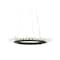 Jonathan Y Elsa 24" Adjustable Integrated LED Modern Crystal Pendant, Black/Clear JYL7212A - alternate 1