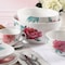Martha Stewart 3 Piece Fine Ceramic Floral Bowl Set in White 128868.03 - alternate 8