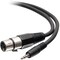 C2G 6ft 3-Pin XLR to TRS 1/8" 3.5mm AUX Audio Cable - M/F C2G41470 - alternate 1