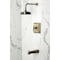 Kingston Brass Single-Handle Pressure Balanced Tub and Shower Faucet, Antique Brass KB5893CML - alternate 4
