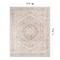 World Rug Gallery Beige Medallion Flat Pile Washable Rug, Pet Friendly, Non-Slip, 7ft 7in x 9ft 6in WR170BEIGE8X10 - alternate 8