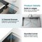 Wrightmaster 33 in. Drop-In Single Bowl 20 Gauge Silver Stainless Steel Kitchen Sink with Drain and Hook ZOR-BR01-332208 - alternate 6