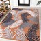 Jonathan Y Montego High-Low Tropical Palm Orange/Navy/Ivory 4 ft. x 6 ft. Indoor/Outdoor Area Rug HWC101A-4 - alternate 5