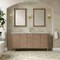 James Martin Vanities Kinnsden 72" Double Vanity, Weathered Oak w/ 3 CM Carrara Marble Top D680-V72-WTO-3CAR - alternate 7