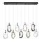 Euf Norah, Chandelier, 13-Light, 51", Matte Black, Mixed Glass 49239-041 - alternate 3