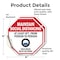 Signmission Maintain Social Distancing At Least, 4 inch X 4 inch, Vinyl Decal, 2PK OC-D-2PACK-4-195 - alternate 3