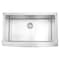 Ackland SleekSteel Stainless Steel 21in. x 33in. 16 Gauge Farmhouse Undermount Single Bowl Kitchen Sink AKKSS-16-3321FHA-SB - alternate 1
