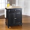 Crosley Cambridge Wood Top Portable Kitchen Island/Cart KF30021DBK - alternate 5