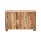 Homeroots 30in Natural Solid Wood Textured Door Accent Cabinet With Two Doors 557028 - alternate 9