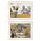 Homeroots Set Of Two Down on the Farm 1 White Framed Print Wall Art, 2PK 406028 - alternate 1
