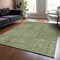 Homeroots 9' X 12' Olive Green And Ivory Geometric Washable Indoor Outdoor Area Rug 600766 - alternate 6
