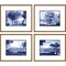 Homeroots Set Of Four Pastoral Toile Gold Framed Print Wall Art, 4PK 416479 - alternate 1