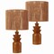 Jonathan Y Anderson 22" Bohemian Coastal Tiered Totem Resin w/Hand-Woven Paper Rope Drum Shade LED Table L, 2PK JYL5510A-SET2 - alternate 4