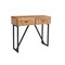 Homeroots 36" Natural and Black Solid Wood Distressed Frame Console Table And Drawers 488797 - alternate 6