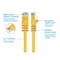 Monoprice Ethernet Cable, Cat 6, Yellow, 7 ft. 2305 - alternate 3