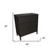 Homeroots 30" Black Three Drawer Dresser 533812 - alternate 6