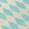 Homeroots 8' Teal Blue And Ivory Round Geometric Washable Indoor Outdoor Area Rug 577129 - alternate 6