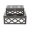 Homeroots Set of Two Black And White Wood And Mirrored Glass Box With Lid, 2PK 489379 - alternate 4