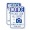 Signmission Notice Please Lock All Doors Remove Valuable from Sight, 18'' X 24'', Heavy Gauge Aluminum, 2PK A-1824-2PACK-23531 - alternate 1