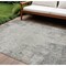 Homeroots 10' X 14' Gray And Ivory Abstract Washable Indoor Outdoor Area Rug 612333 - alternate 1