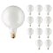 Bulbrite Incandescent G40 Medium Screw Base E26 Light Bulb, 100W, White, 12PK 861099 - alternate 1