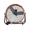 Edendirect 24 in. 3 Speeds Industrial Drum Fan in Orange with 1/3 HP PSC Motor ZR-FGD-24T-Orange - alternate 1