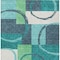 Homeroots 9' X 12' Teal Blue And Green Geometric Washable Indoor Outdoor Area Rug 612597 - alternate 5