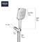 Grohe Rainshower Smartactive Handshower Square 26605000 - alternate 5