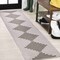 Jonathan Y Vinales Diamond Stripe Light Gray/Black 2 ft. x 8 ft. Indoor/Outdoor Runner Rug SMB204B-28 - alternate 1