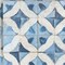 Homeroots 12" x 12" Blue Vinyl Arabesque Peel And Stick Removable Tiles 628709 - alternate 6