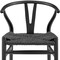 Homeroots Set of Two Black Solid Wood Wishbone Back Dining Arm Chairs 653936 - alternate 5