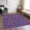 Homeroots 5' X 8' Navy Blue And Dark Pink Geometric Washable Indoor Outdoor Area Rug 599221 - alternate 7