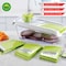 Brentwood Industries Mandollin Slicer with 5 Cup Container and 4 Interchangeable Stainless Steel Blades Green KA-5040G - alternate 5