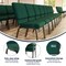 Flash Furniture 18.5"W Stacking Church Chair in Green Fabric, 4PK 4-XU-CH-60096-GN-GG - alternate 8