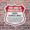Signmission Video Surveillance Shield Sign This Area, 6 Inch X 6 Inch, Plastic Sign SHI-P-6-473 - alternate 5