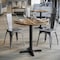 Flash Furniture Commercial 31.25" Natural HPL Tabletop with Black Table Height X Base ST-RD31-NAT-T2222-GG - alternate 7