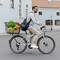Vevor Rear Bike Basket Metal Wire Bicycle Basket Reflective Tail Light Cover TX-SS-05 - alternate 4