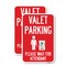 Signmission Valet Parking Please Wait for Attendant, 18'' X 24'' 2 Signs, Heavy Gauge Aluminum, 2PK A-1824-2PACK-22753 - alternate 1