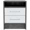 Homeroots 20" Wood Two Drawer Nightstand 477898 - alternate 1