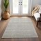 Homeroots 9' X 12' Beige And Ivory Chevron Washable Indoor Outdoor Area Rug 612236 - alternate 7
