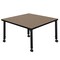 Regency Square Kee Height Adjustable Mobile Classroom Activity Table, 42 in W, 42 in L, Noble Oak TB4242NOAPCBK - alternate 4