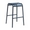 Homeroots Set of Two 30" Dark Blue Steel Backless Bar Height Bar Chairs, 2PK 654243 - alternate 8