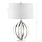 Jonathan Y Logan 26" Metal Orb LED Table Lamp, Polished Nickel JYL1086A - alternate 6